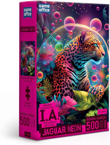 Quebra-cabeça: IA: Jaguar Neon - 500 peças nano Jaguar # - Produto Original