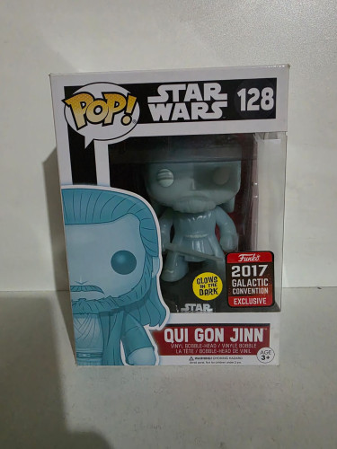 Funko Pop Qui Gon jinn Star Wars #128 - Produto Original