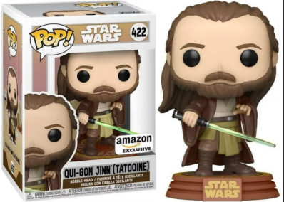Qui-gon Jinn Tatooine Amazon Exclusive Star Wars #422 - Produto Original