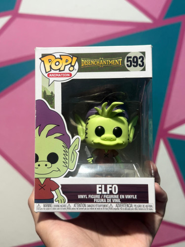 RARO E NOVO Funko Pop Elfo Desencanto COM PROTETOR Disenchantment #593 - Produto Original