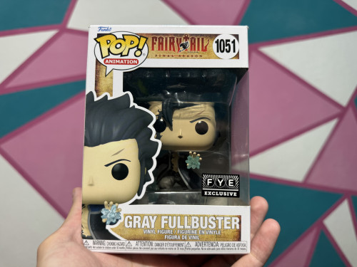 RARO E NOVO Funko Pop Gray Fye Exclusive COM PROTETOR Fairy Tail #1051 - Produto Original
