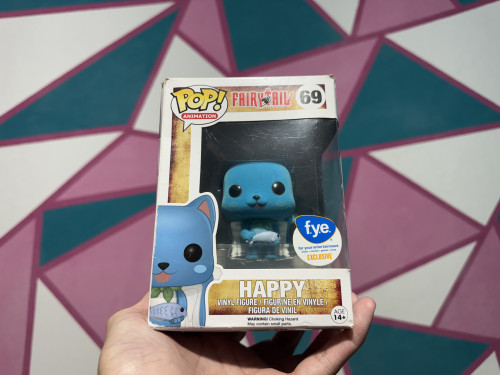 RARO E NOVO Funko Pop Happy Aveludado Edicao Exclusiva FYE Fairy Tail #69 - Produto Original