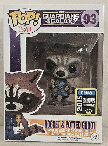 ROCKET & POTTED GROOT SDCC 2015 Guardiões Da Galáxia #93 - Produto Original
