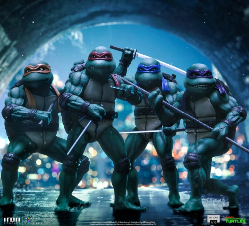 Action Figures Raphael Leonardo Michelangelo Donatello Iron Studios Tartarugas Ninja TMNT Tartarugas Ninja # - Produto Original