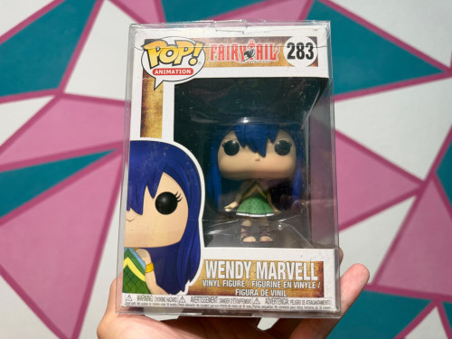 Raro E Novo Funko Pop Wendy Com Protetor Fairy Tail #283 - Produto Original