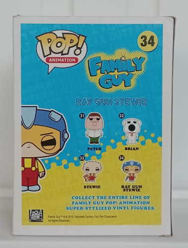 Funko Pop Ray Gun Stewie - Family Guy - #34