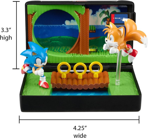Action Figures Retro SEGA Genesis: Diorama Playset - Mini Sonic & Tails - Sonic The Hedgehog 2 - #