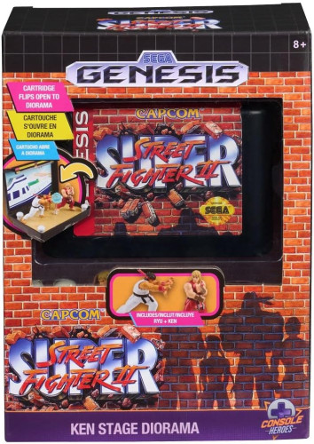 Action Figures Retro SEGA Genesis: Diorama Playset - Street Fighter II - Ryu e Ken-Street Fighter II-
