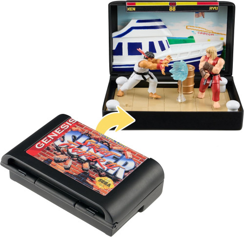 Action Figures Retro SEGA Genesis: Diorama Playset - Street Fighter II - Ryu e Ken - Street Fighter II - #