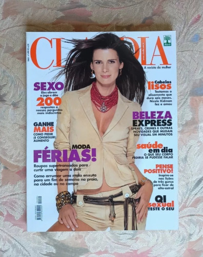 Revista Claudia - Fernanda Young, Gabriela Duarte Revista Claudia #490 - Produto Original