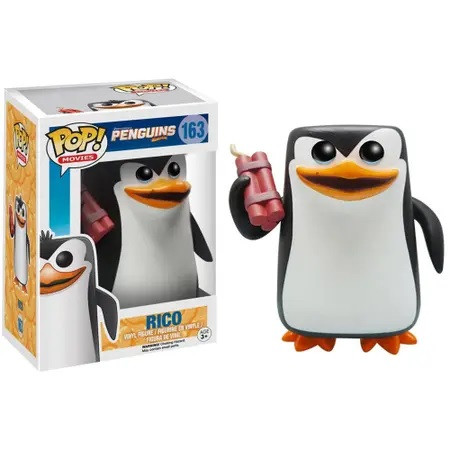 Funko Pop Rico Pinguins De Madagascar #163 - Produto Original