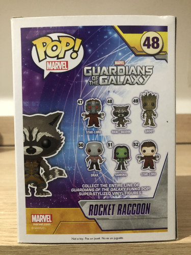 Funko Pop Rocket Raccoon - Marvel Guardians Of The Galaxy - #48