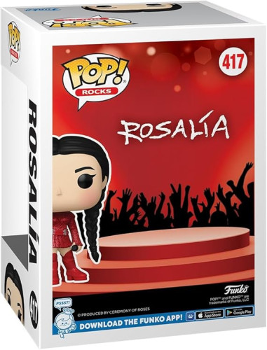 Funko Pop Rocks: Rosalia (Bizcochito) (glitter de diamante), exclusivo da Amazon - Rosalía - Rocks - #417