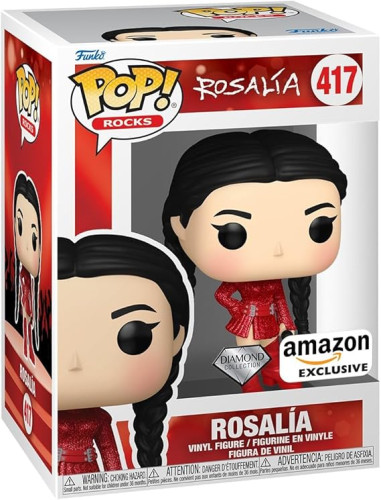 Funko Pop Rocks: Rosalia (Bizcochito) (glitter de diamante), exclusivo da Amazon-Rosalía - Rocks-417
