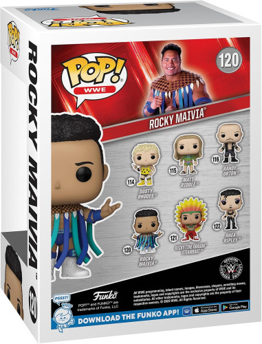 Funko Pop Rocky Maivia - Dwayne The Rock Johnson Sports WWE #120 - Produto Original