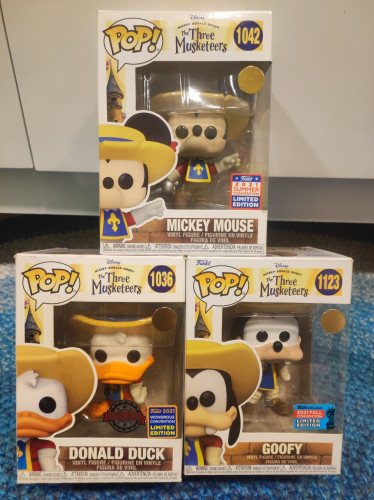 Funko Pop SET 3 MOSQUETEIROS-FUNKO POP-1042