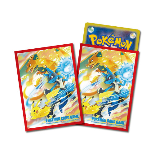 SLEEVE POKÉMON: ESCUDO DE BATALHA VERMELHO-Pokemon Estampas Ilustradas-