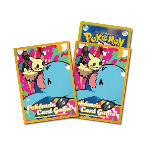 SLEEVE POKÉMON: MIMIKYU & WOBBUFFET Pokemon Estampas Ilustradas # - Produto Original