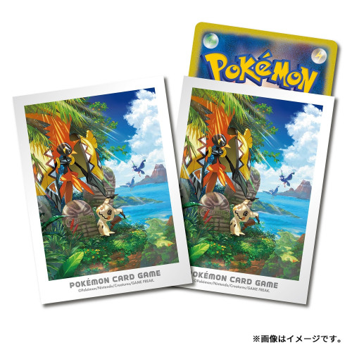 SLEEVE POKÉMON: TAPU KOKO & MIMIKYU - AVENTURA EM ALOLA Pokemon Estampas Ilustradas # - Produto Original