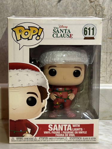 Funko Pop Santa With Lights  611 _ Disney The Santa Clause #611 - Produto Original