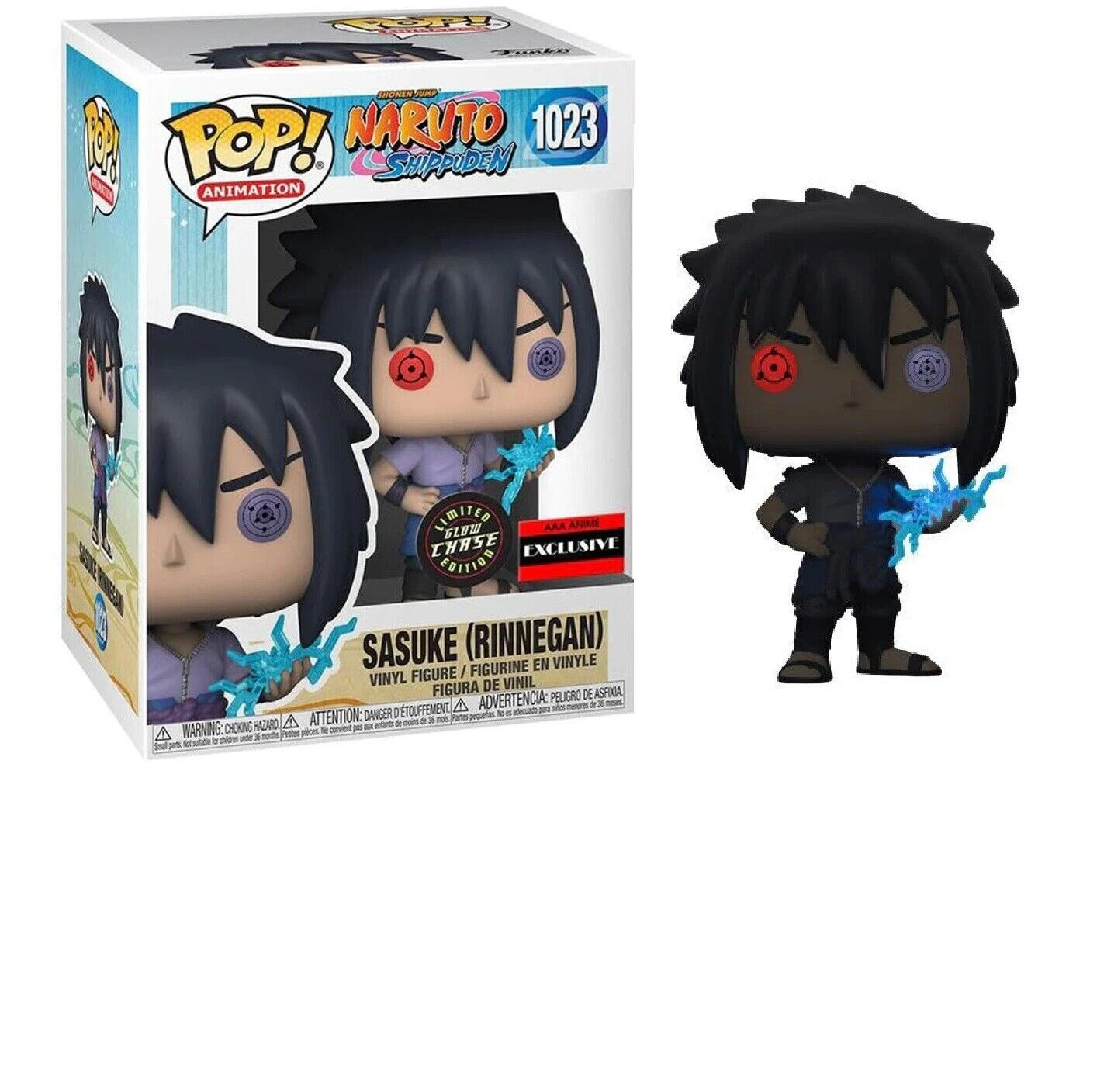 Sasuke (Rinnegan) - Sasuk AAA Anime Exclusive Chase Glows in the Dark - Naruto Shippuden  #1023