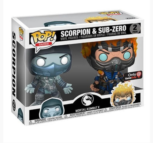 Funko Pop Scorpion & Sub-zero Mortal Kombat 1 #02 - Produto Original