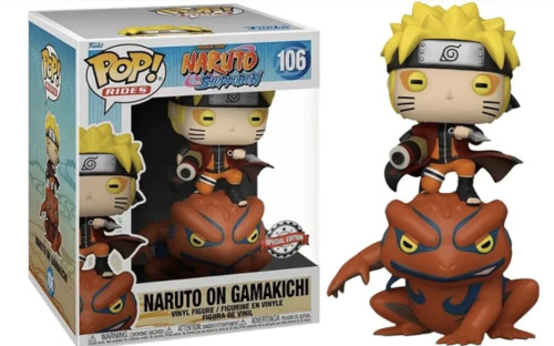 Funko Pop Naruto on Gamakichi Ride Naruto Shippuden #106 - Produto Original