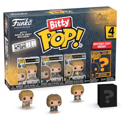 Senhor dos Anéis Pack4 Funko Bitty Pop Samwise O Senhor Dos Anéis #75458 - Produto Original