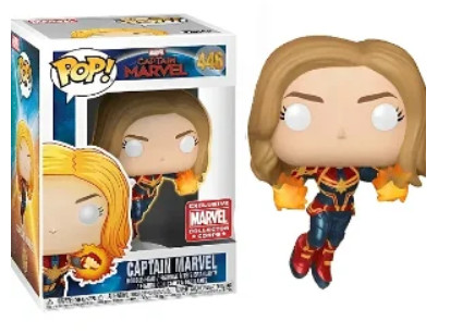 Funko Pop Filmes/Series - Marvel: Captain Marvel - Captain Marvel 446 (COLLECTOR CORPS)-Marvel Avengers-446