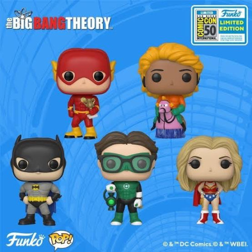 Funko Pop Set Big Bang é a Liga da Justiça-The Big Bang Theory-832