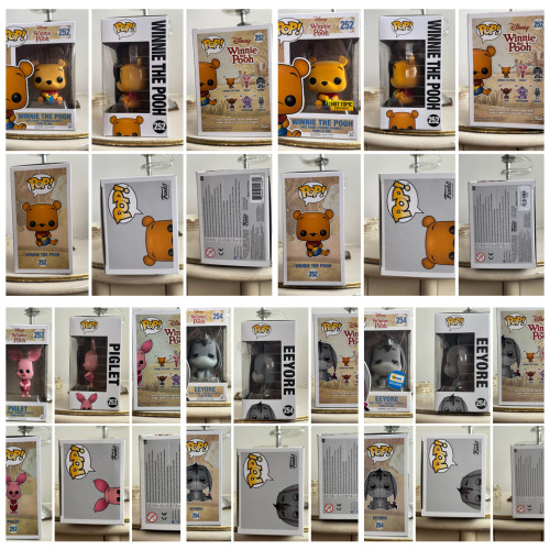 Set Vaulted Ursinho Pooh (puff) Completo Com 11 Pops, Chase E Exclusivos - Winnie The Pooh - #252