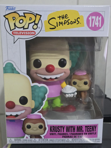 Simpsons - Krusty with mr. Teeny #1741 FUNKO POP #1741 - Produto Original