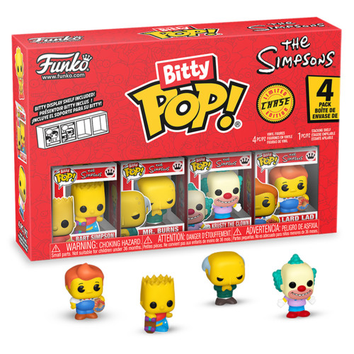 Simpsons Bart Séries1 Pack4  Bitty Pop The Simpsons #85707 - Produto Original