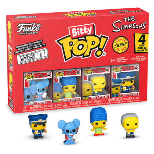 Simpsons Itchy Séries2 Pack4 Bitty Pop The Simpsons #85708 - Produto Original