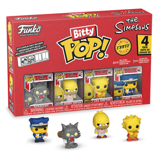 Simpsons Scratchy Séries4 Pack4 Bitty Pop The Simpsons #85710 - Produto Original