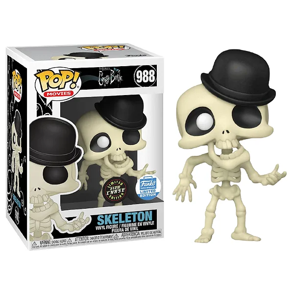 Skeleton - Chase Glow In The Dark - Funko Shop + Protetor De Acrílico-Corpse Bride-988