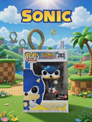 Sonic With Ring Gamestop-Sonic The Hedgehog-283