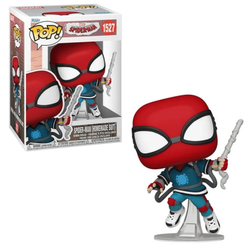 Funko Pop Spider-Man (Homenade Suit)-Marvel Your Friendly Neighborhood Spider-Man-1527