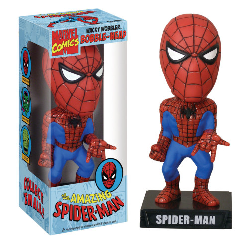 Spiderman - Homem Aranha - Funko Wacky Wobbler Bobble Head Marvel Comics #01 - Produto Original