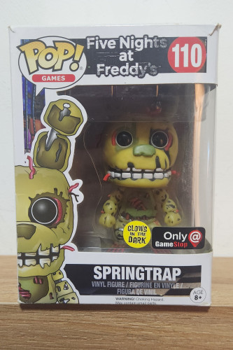 Spring Trap (glow in the dark) -Five Nights At Freddy's- Funko Pop Five Nights At Freddy's #110 - Produto Original