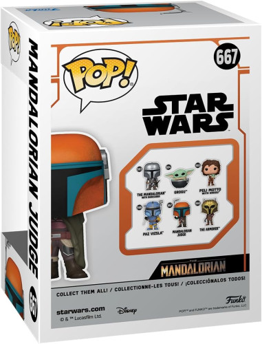 Funko Pop Star Wars: The Mandalorian S9 - The Judge Macaroon Stars Wars #667 - Produto Original