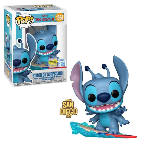 Funko Pop Stitch on Surfboard-SDCC 2025-1594