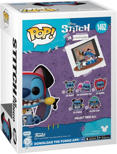 Funko Pop Stitch Costume 101 Dalmatians Pongo - Disney Stitch - #1462
