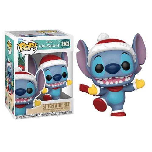 Stitch with Hat 1503 Natal Disney Funko Pop-Lilo & Stitch-1503