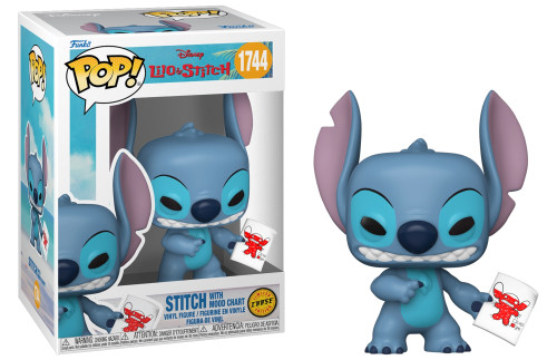 Stitch with Mood Chart - Chase Disney Lilo E Stitch #1744 - Produto Original