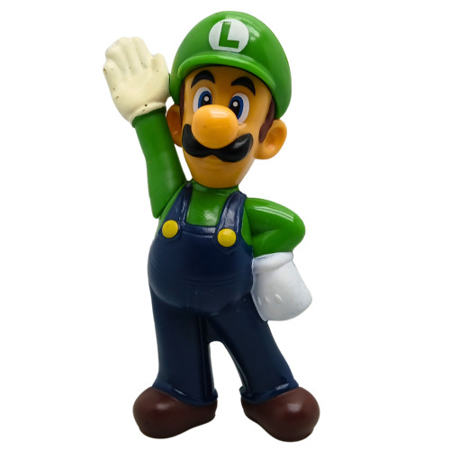 Action Figures Super Mario - Luigi mão pro alto (cód 036)-Super Mario Bros 3-