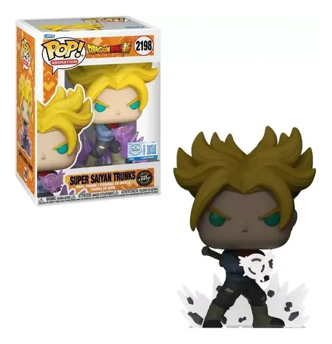 Super Saiyan Trunks 2198 Chase Glow Funko Pop Dragon Ball Z Exclusivo - Dragon Ball - #2198-FUNKO POP-2198