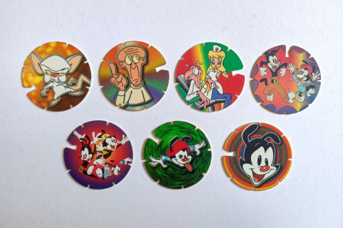 Super Tazos Arma e Voa Animaniacs - Elma Chips, 1997 Super Tazos # - Produto Original