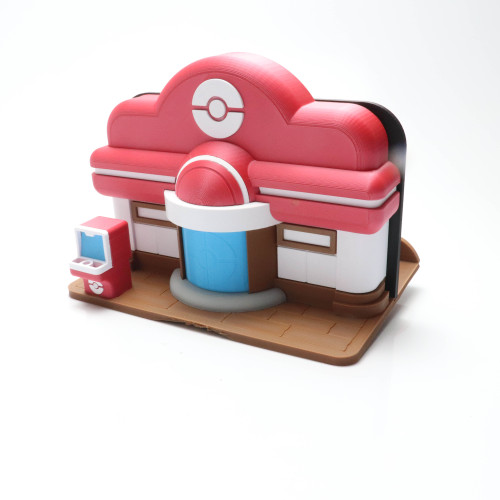 Suporte Dock Nintendo Switch e Switch 2 Centro Pokémon 3D Pokopia - Vermelho Pokopia # - Produto Original