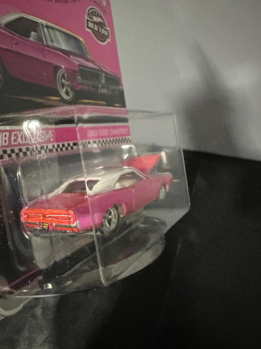 Action Figures Hot Wheels Rlc 1969 Dodge Charger R/t Pink - Dodge - #